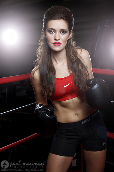 Fitness Model Boxing Photoshoot - Detroit Photographer