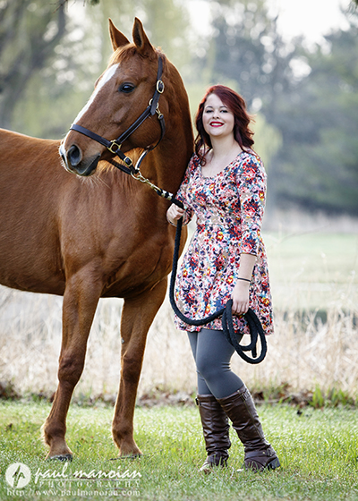 Senior Pictures with Horses - Michigan Photographer