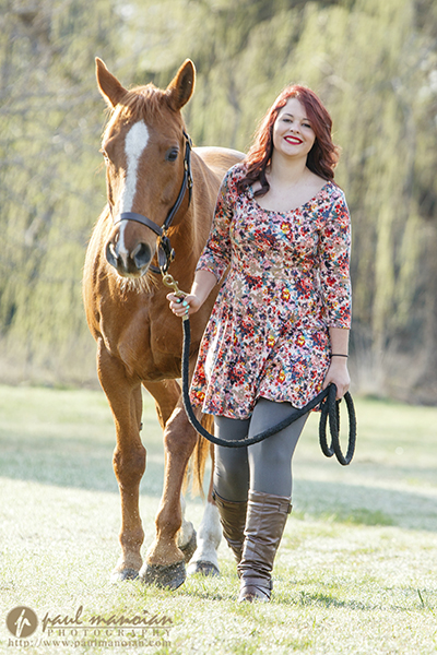 Senior Pictures with Horses - Michigan Photographer