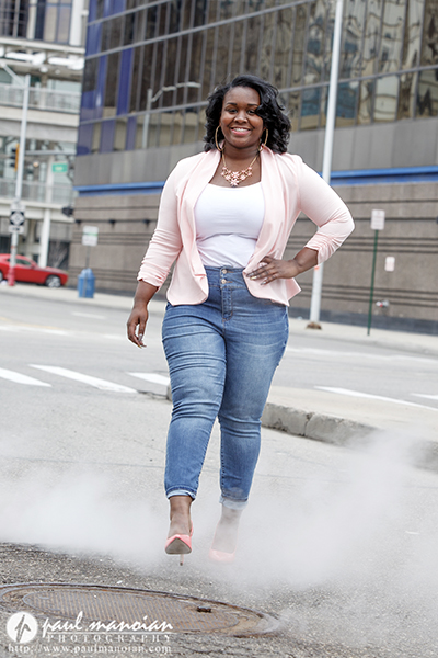 Downtown Detroit Senior Portraits Photographer