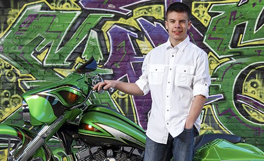 Detroit Custom Cycles Senior Pictures Photographer