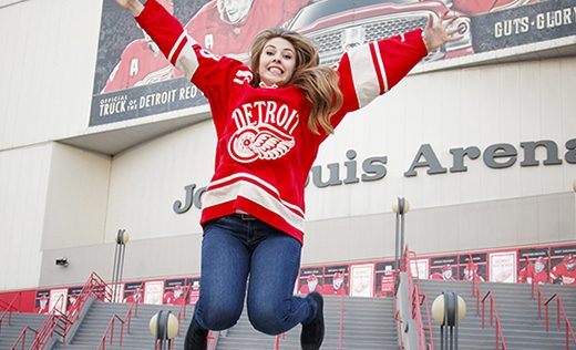 Hockey Senior Pictures - Detroit Red Wings