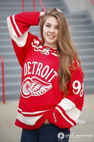 Hockey Senior Pictures - Detroit Red Wings