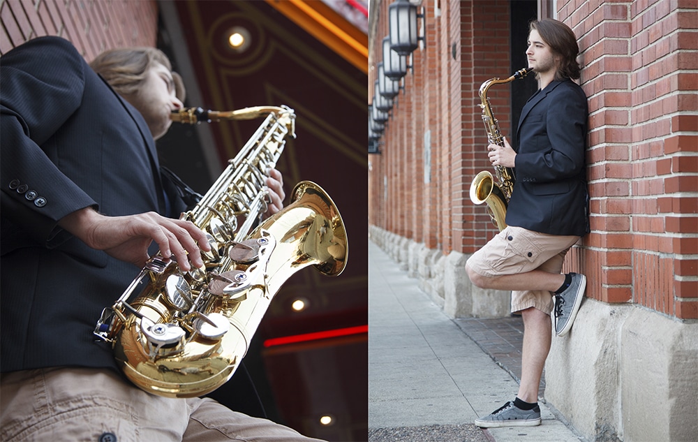 Detroit Photographers - Saxophone & Musician Headshots