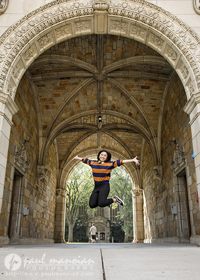 Ann Arbor Senior Pictures U of M Law Quad