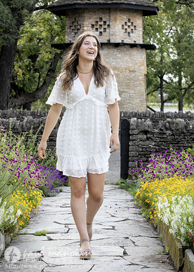 Senior Pictures at Cotswold Cottage in Greenfield Village Dearborn, Michigan