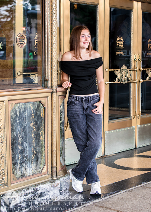 Berkley Senior Pictures at Fox Theater in Detroit