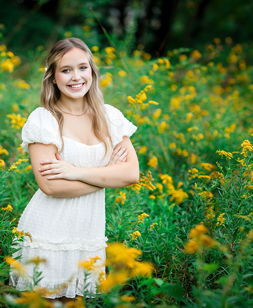 Wildflower Senior Pictures in Ann Arbor