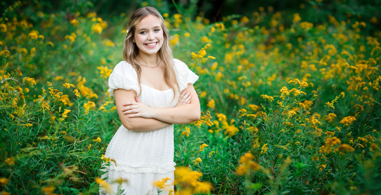 Wildflower Senior Pictures in Ann Arbor