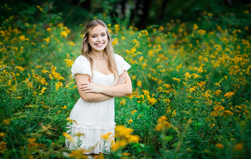 Wildflower Senior Pictures in Ann Arbor