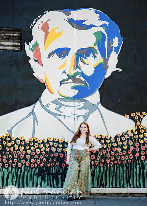Livonia Senior Pictures with Graffiti