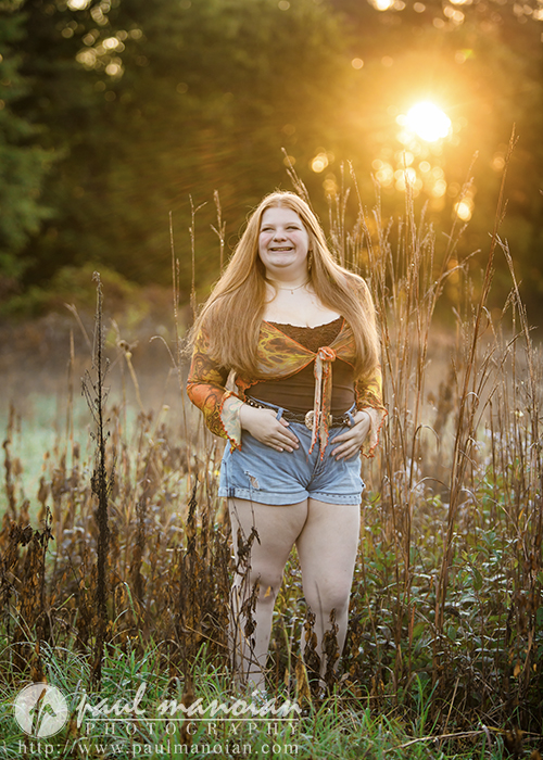 Livonia Senior Pictures in the Woods