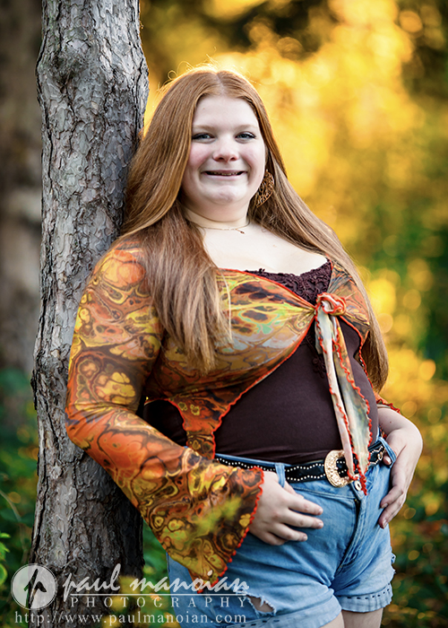 Livonia Senior Pictures in the Woods