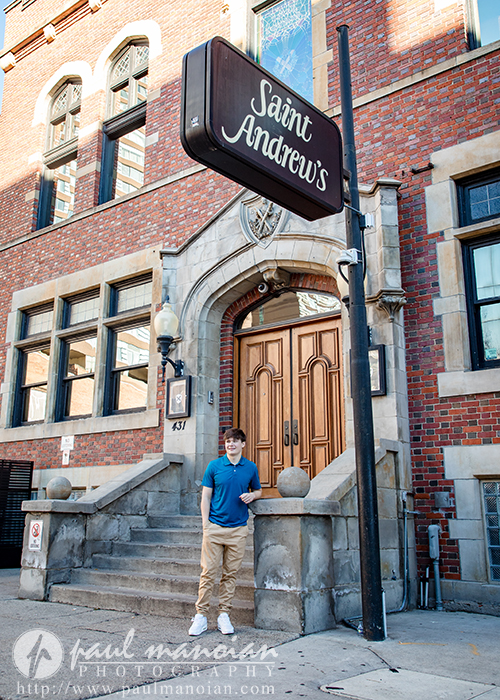 Novi Senior Pictures at St. Andrew's Hall